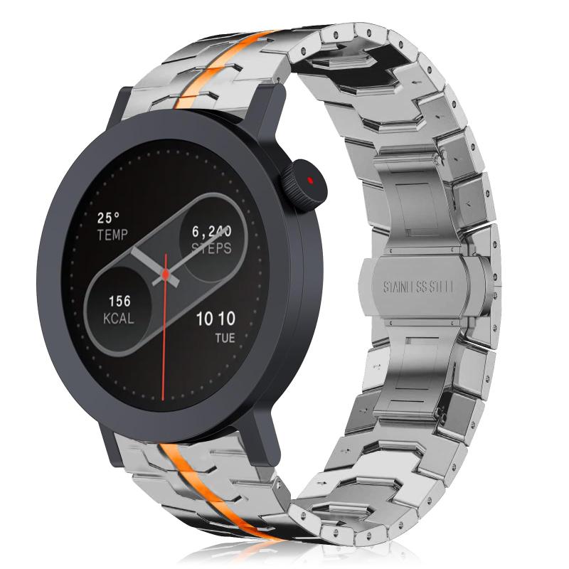 [ShinKin] 22mm バンド CMF by Nothing Watch Pro 3 / CMF by Nothing Watch Pro 2 対応 高級ステンレス製 金属バンド 交換ベルト 替えストラップ 防錆 調整器具付き 装着簡単調整 ビジネス風 耐久性のある ビジ