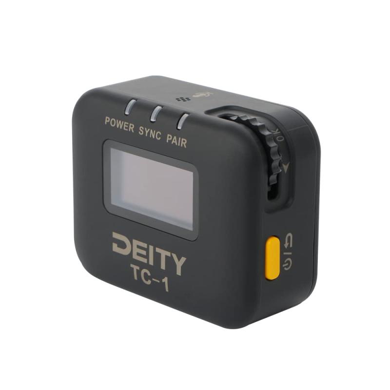 DEITY TC-1 ワイヤレスタイムコードボックス 2.4G RF コンパクト OLED USB-C カメラ、カムコーダー、テープレコーダー、スマートスレートなど接続サポート 3.5mmI/Oコネクターとアプリコントロール