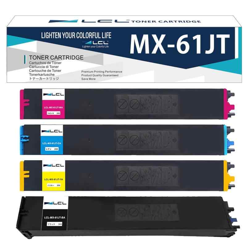 LCL Sharp用 互換トナーカートリッジ MX-61JT 4色セット