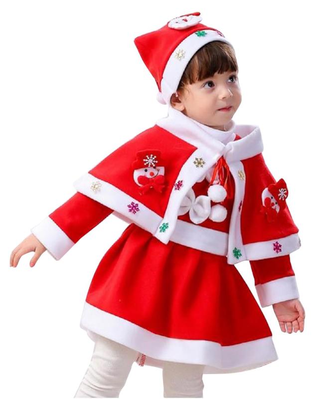 [Lalapala] サンタ コスプレ 衣装 子供 コスチューム キッズ 子供服 サンタクロース クリスマス 衣装 ベビー クリスマス コスプレ衣装 サンタクロース クリスマス服 サンタ服 サンタコス服 帽
