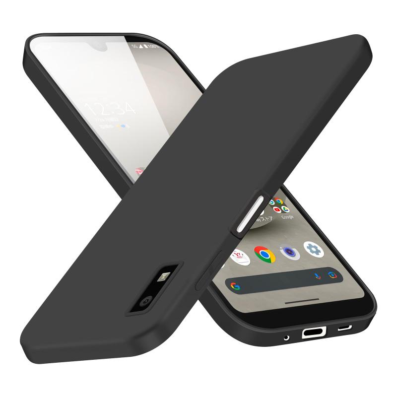 AQUOS wish5 ケース シリコン スマホケース 耐衝撃 軽量 アクオス wish5 カバー 黒...