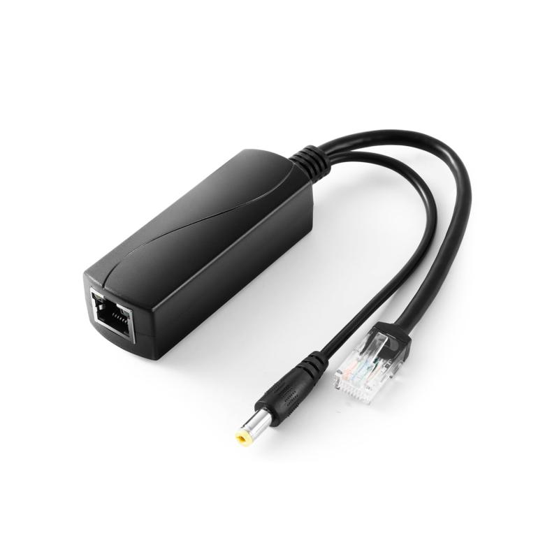 PoEスプリッター5V2.4A出力、IEEE802.3af標準10,100,1000MbpsRJ45ポートパワーオーバーイーサネットUSBスプリッターアダプターRaspberryPi 4、タブレット、Dropcam