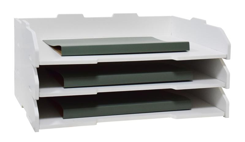 ikeem A3/B4/A4サイズレターケース a3/b4/a4書類ケース 卓上収納ラック 書類ホルダー a3トレー 高さ調節可能（浅深対応） ヨコ型＆タテ型 3段/4段&6段&10段 小物収納 整理整頓 積み重ね 頑丈