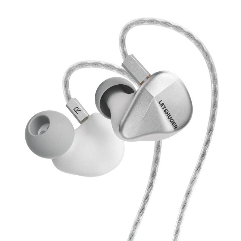 LETSHUOER Cadenza 4 有線イヤホン インイヤーモニター型イヤホン ベリリウムコーティング・ダイナミックドライバー、バランスドアーマチュア型(BA型)、ハイブリッド型