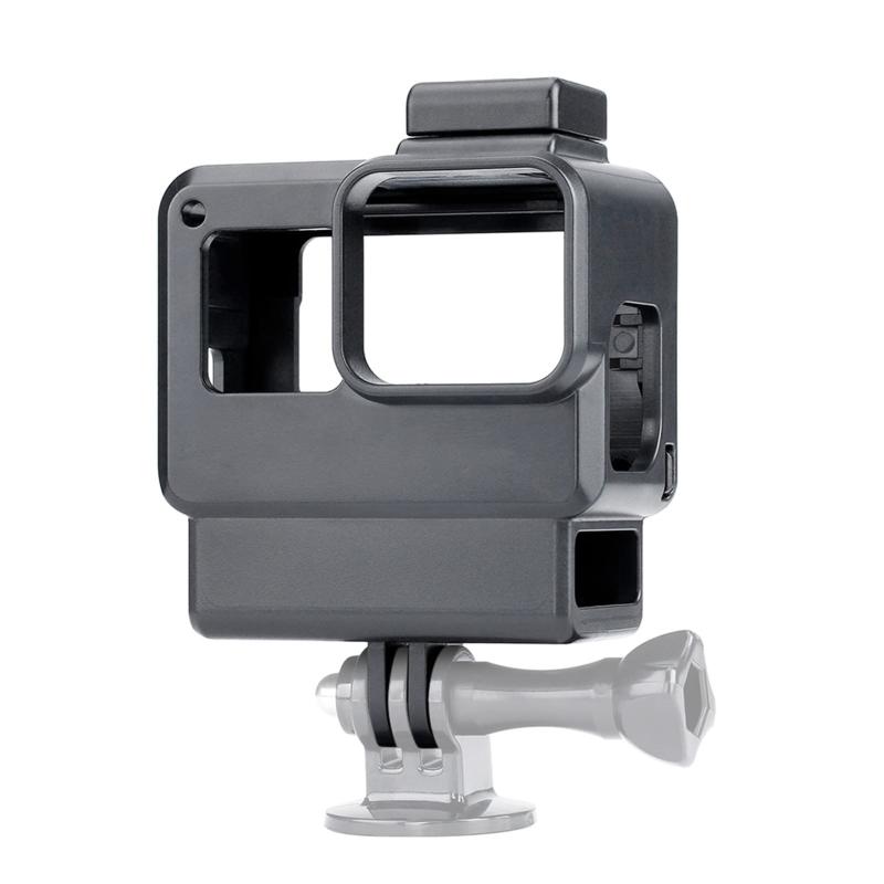 Xtahdge VlogケースアクションカメラハウジングシェルVloggingケージフレーム、コールドシューズマウント、 For Gopro Hero用7 6 5ブラックブラック