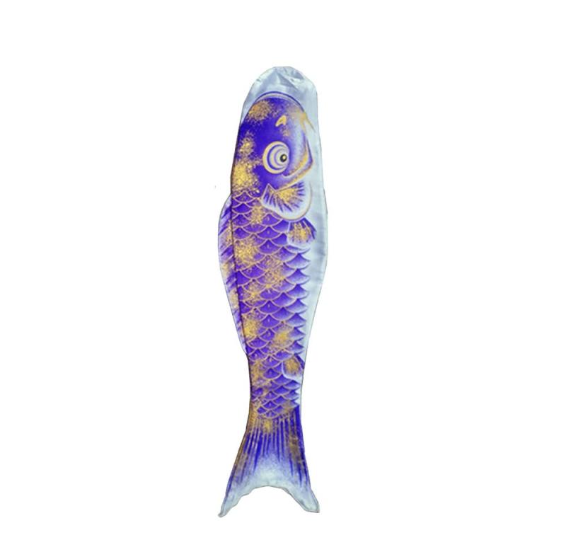 楽天市場】置物 ゴールドの金魚 青いウロコ 立派な尾びれ 彫刻風の通販