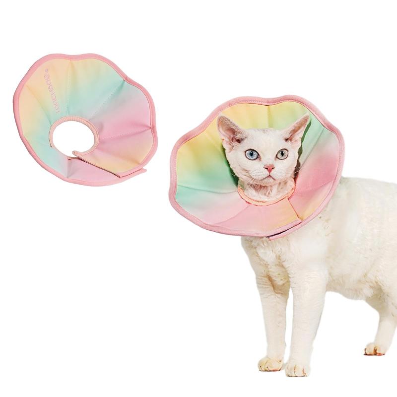 TOUCHDOG 犬 猫 エリザベスカラー ソフト 軽量 柔らかい 小型犬用 猫用 通気性 ス...