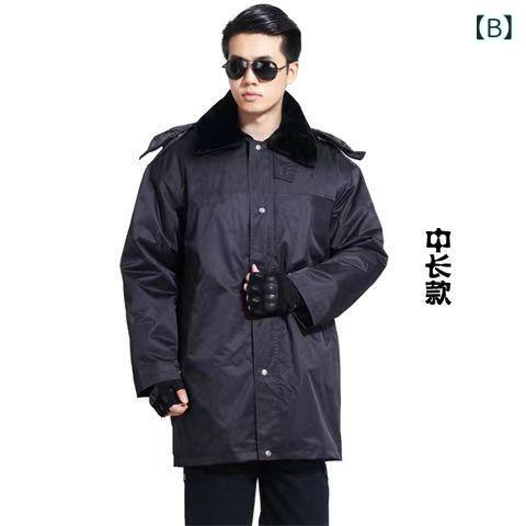 コート 保安服 メンズ レディース 冬 春 秋 コットン 填充 連帽 脱着可能 内胆 毛...