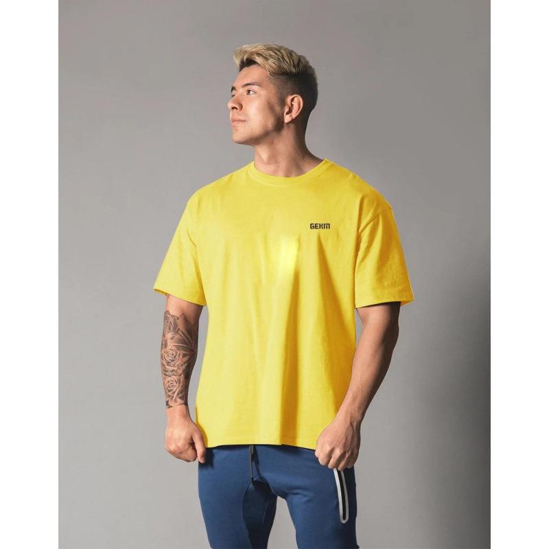 ・カテゴリ: Tシャツ・柄: 字母・スタイル: 運動休闲・ネックライン: 圆领・袖丈: 短袖・主な素材: 莫代尔・素材: 聚酯纤维（涤纶）65%・対象年齢: 成年・対象性別: 男・カラー展開: 黄色、黒色、白色、深灰色、浅灰色、粉色、宝藍・サイズ展開: M、L、XL、XXL、XXXL