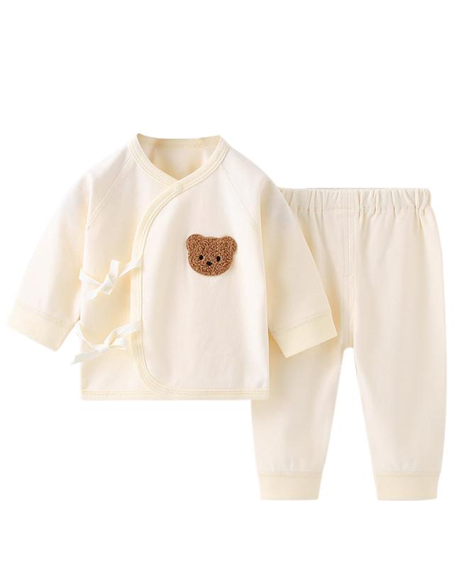 ベビー パジャマ 上下セット 前開き ベビー服 綿100％ 長袖 ナイトウェア 子供 男の子 女の子 ルームウェア 寝巻き 春 秋 冬 astershop-10769885 アスターショップ サンプル画像3