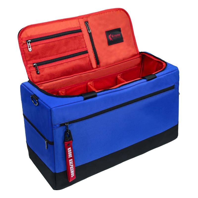 Krone Kalpasmos 旅行用ダッフルバッグ 50L 特大サイズ スポーツダッフルバッグ メンズ ブルー旅行用スニーカーバッグ/スニーカーヘッドギフト/アウトドアスポーツバッグ/ジムバッグ