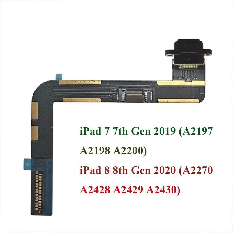 iPad 7 7th Gen 2019 (A2197 A2198 A2200) / 8 8th Gen 2020 (A2270 A2428 A2429 A2430)に適すドックコネクタ充電ポートアセンブリフレックスケーブル