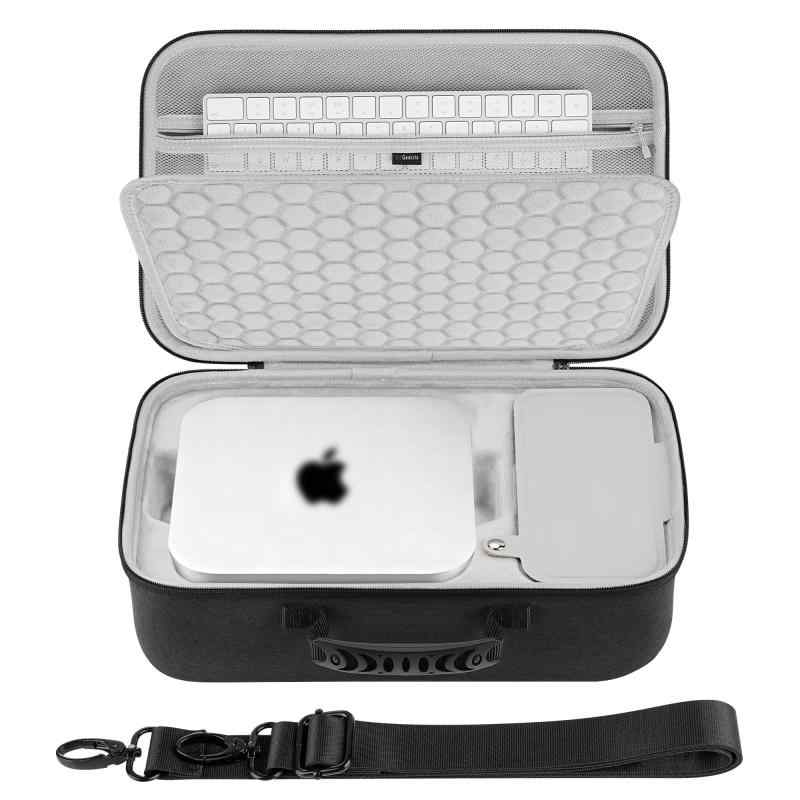 Geekria ハードケース Apple Mac Studio 2026 M5 Chip/ M1 / M2 / M3 / M4 Max/Ultra と互換性あり デスクトップ コンピューター トラベル キャリングバッグ (ダーク グレー)