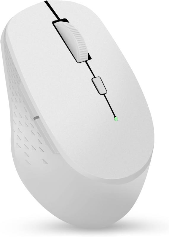 RAPOO M300 クワイエットワイヤレスマウス、Bluetooth 5.0 + 2.4GHz 2-in-1 コンピューター、USBレシーバー付きポータブルエルゴノミック、MacBook Chromebook 互換