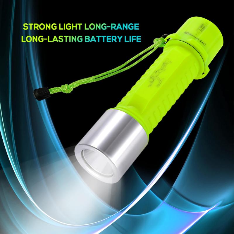 アスターショップのBlueFire ダイビングライト 1100LM IPX8防水 LEDライト 水中懐中電灯 ダイビング懐中電灯 潜水 ハンドストラップ付 単4電池対応 防災 防犯 地震対策 アウトドア…｜アングル3