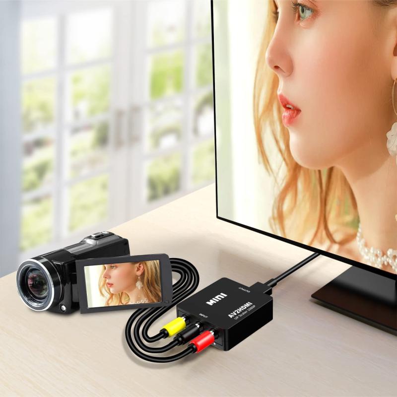 RCA to HDMI 変換コンバーター AV to HDMI 変換コンバーター RCA コンポジット （...
