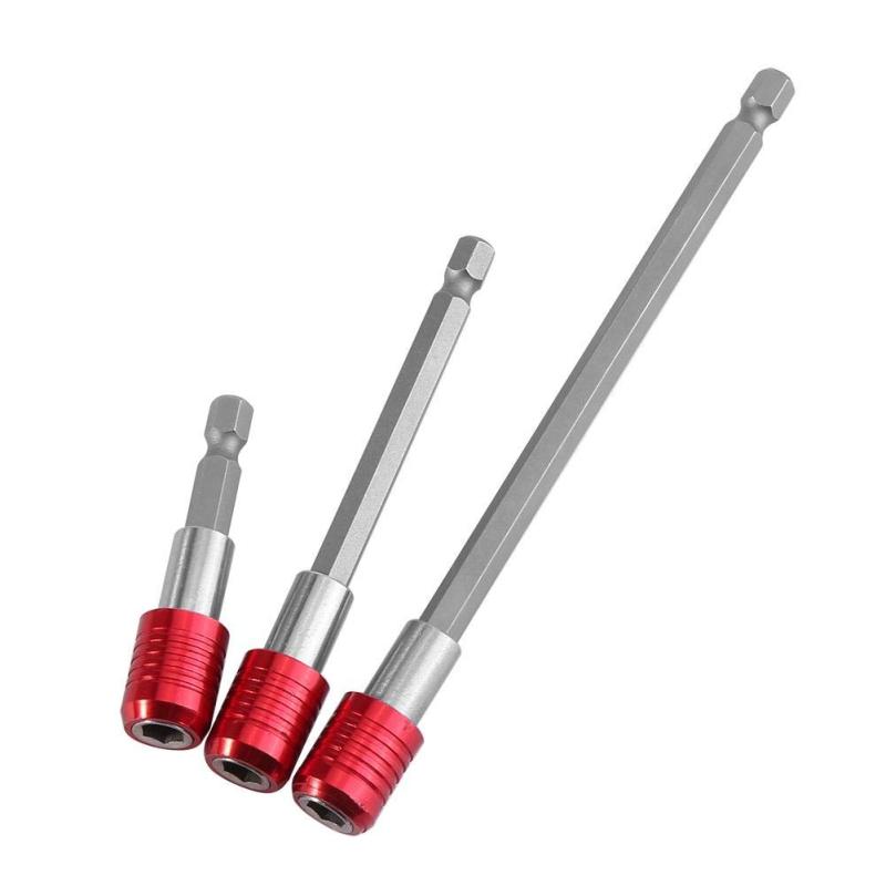 Annadue ビットホルダー エクステンション 電動ドライバー用延長ビットセット 60mm 100mm 150mm 六角シャンク磁気ドリル電動ドライバーインパクト工具用 3本セット