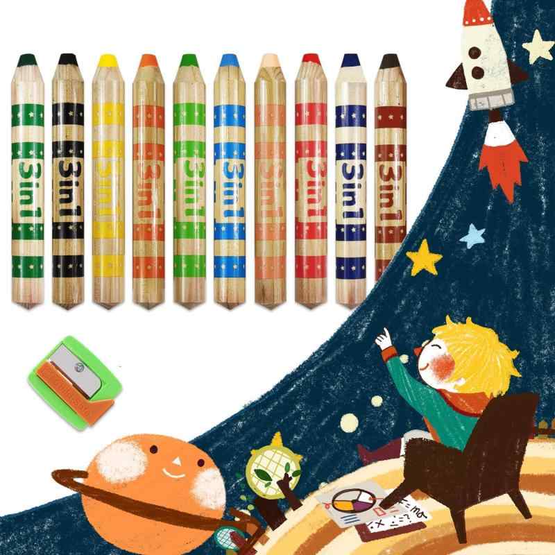 3in1は 1本で色鉛筆、水彩色鉛筆、クレヨンの3つの機能 astershop-10393852 アスターショップ サンプル画像3