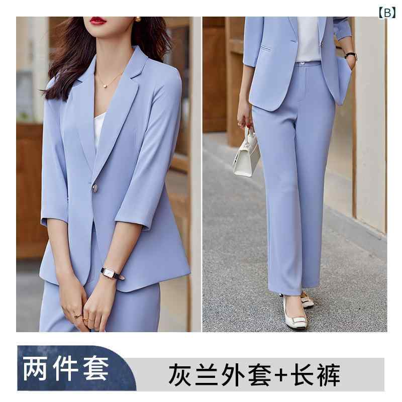Configuración Dama Calzado Calzado Jaqueta Tops Outs Bottoms 2 sets 3 sets Oficina Casual OL Viaje Trabajo Entrevista Vestuario Formal Negocio Manzanas de siete minutos Gran tamaño Confortable Estiramiento Primavera Verano Negro — vista 3