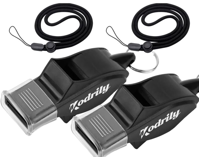 Kodrily 2個 バスケットボール セット 審判用 ホイッスル 競技やスポーツ用, 高音量 ホイッスル ストラップ付き, 軽量 ホイッスル スポーツ バスケット 審判用, サッカー ホイッスル 携帯性高音量：このホイッスルは、非常時に高音量のサウンドを出します。周囲の騒音や混雑した環境、エンジン音、激しい風や波の音の中でも、クリアに聞こえるため、危機時でも安心して使用できます。携帯性：サバイバルホイッスルは軽量で小型で、持ち運びやすい設計です。音を吹き込む力に応じて音量が大きくなるので、使用感が優れています。特別に設計されたストラップで、どこにでも簡単に携帯できます。適用シーン：ホイッスルは、バスケットボールやサッカーなどのスポーツ、 審判、トレーナー、教師、学校、ジム、アウトドアスポーツ、サバイバル活動にも適しています。用途が広く、様々な場面で効果的な応答や警告の手段として活躍します。適用対象：アウトドア用のサバイバルホイッスルは、長時間口に含んで使うことが必要な人々に最適です。特に、迅速に救助信号を発信できる設計になっており、安全性を向上させます。様々な状況下で活躍します。信頼性のある性能：アウトドア用ホイッスルは、動く部品が一切ないため、詰まりや故障の心配がありません。安定した音質を保ちつつ、信頼性が高く、重要な瞬間に確実に機能してくれるのが大きな魅力です。