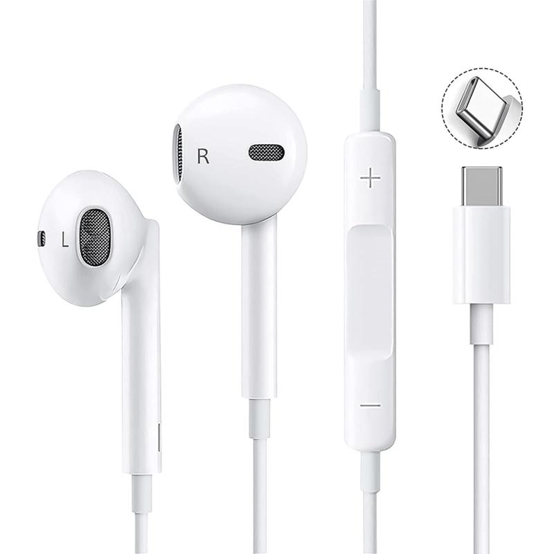 タイプc イヤホン Type-C 【2023新版】イヤホン 有線 HIFI音質 音量調節 重低音 ノイズキャンセリング マイク付き 通話可能 ハイレゾ クリア通話 ステレオイヤフォン ヘッドホン Type Cインターフ astershop-10515343 アスターショップ パッケージ画像