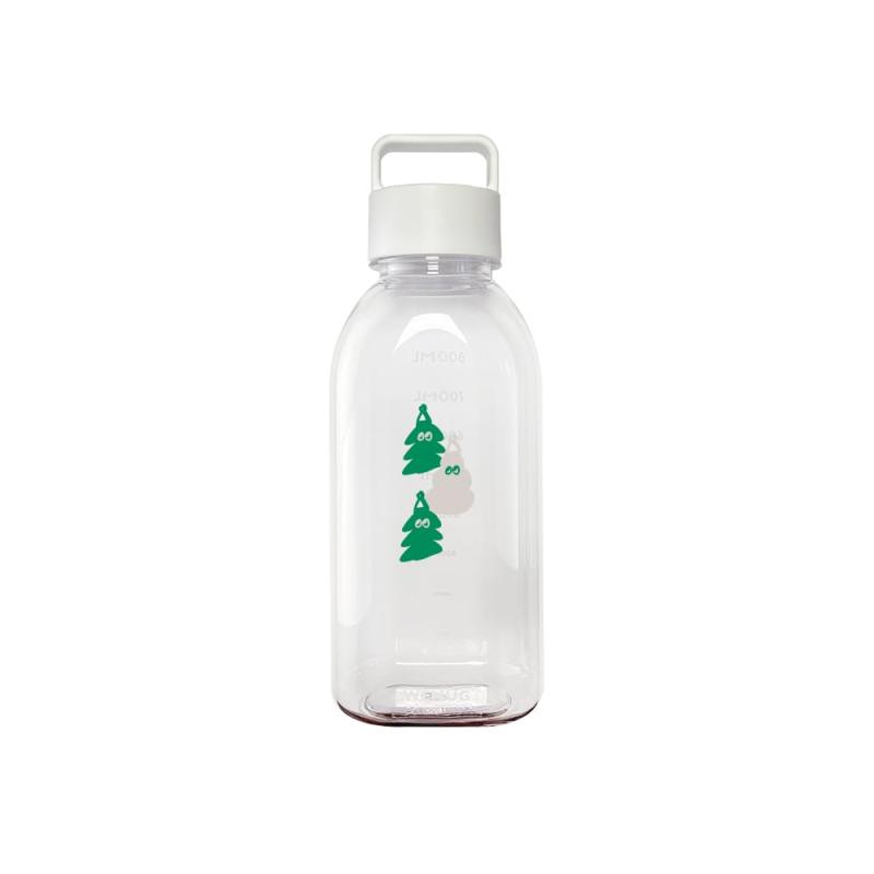 WEMUG ウォーターボトル (水漏れしない高密閉・パッキンレスで洗いやすい) プラスチックボトル 水筒 Giantオシャレなデザインのポータブル(携帯)ボトル ブランドのWEMUG。アウトドアからオフィスまで、機能的でありながらファッション性を兼ね揃えたデザインが、世界中で幅広く支持されています。WEMUGの特徴はスタイリッシュなデザインと高い機能性。1. 横置きしてもひっくり返しても水漏れしない高い密閉性(シリコン不使用だから洗いやすい)。2. 持ち歩くものだから軽いものを選ぼう超軽量、なのに丈夫なBPAフリーのプラスチック素材を使用。3. 広口で飲みやすい、洗いやすい構造。Giantシリーズは1000ml(1L) の大容量なのに超軽量の150g 軽くて丈夫、水漏れしない設計なので気軽に携帯できます。オフィス用ウォーター ボトルに、スポーツボトルに、子供用の水筒に、ユニークなデザインで目立つこと間違いなしのカラーボトルです。ウォーターボトルとしてだけではなく、WEMUGのフィルター(別売り)を入れることで、フィルターインボトルとして使用することもできます。水出しコーヒーやお茶、フレーバーティーなどを楽しむことができます。底が楕円形のユニークでスタイリッシュなデザイン 容量:1000ml(1リットル)。(内蓋や別売りフィルターを入れると1Lの容量とならないことをご了承ください。) サイズ：95mm (W) x 72 (D) x 250mm (H) 。耐熱温度:-20℃～100℃。BPAフリーのプラスチック。