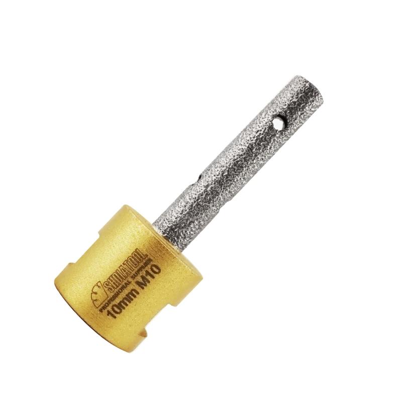 SHDIATOOL Diamond Milling Bit and Cone Drill Bit Chamfer Bit-M10スレッド 既存穴の拡大・整形・丸面取りタイル 磁器 硬質セラミック 大理石 御影石