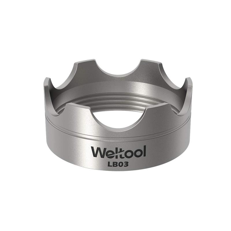 Weltool ヘッド ベゼル 対応 Maglite 懐中電灯（Maglite 単一電池 懐中電灯用） - 304ステンレススチール - LB03モデル（Magliteガラスブレーカー用）