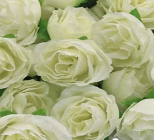 (Mikishin) バラ 造花 50個 3cm ブーケ ローズ 薔薇 結婚式 装飾 (ミルクホワイト) astershop-10539360 アスターショップ サンプル画像3