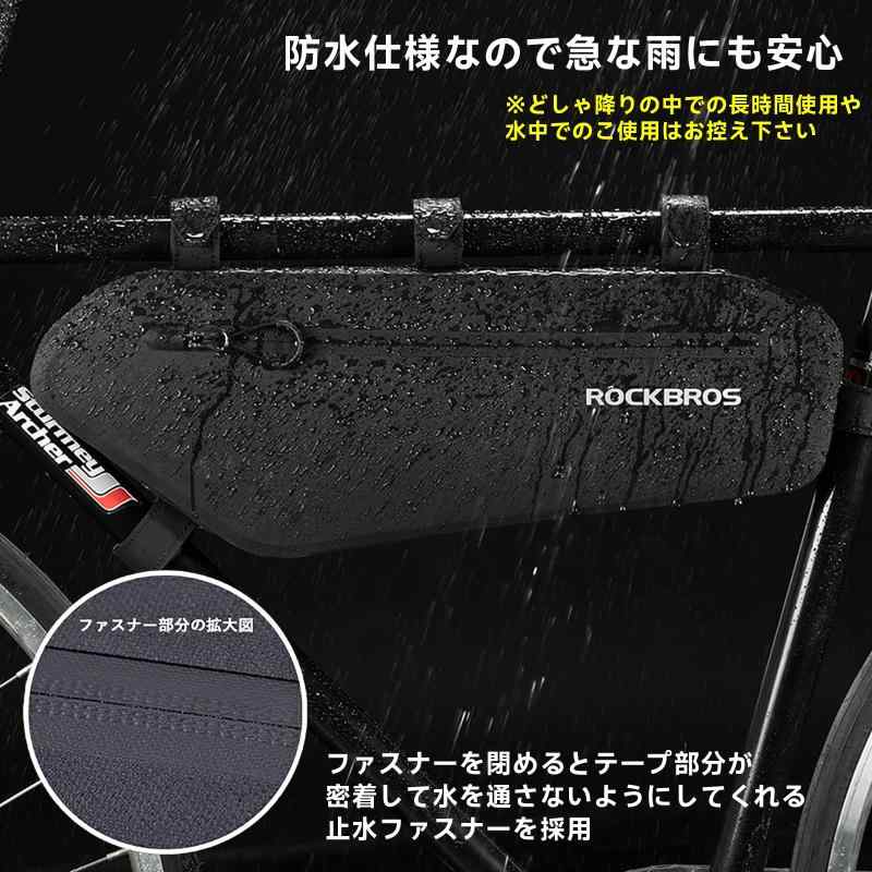 ROCKBROS フレームバッグ 自転車 バッグ 大容量 4L 大型 防水 ロードバイク サイクル トライアングルバッグ 膝に当りません astershop-10754801 アスターショップ サンプル画像2