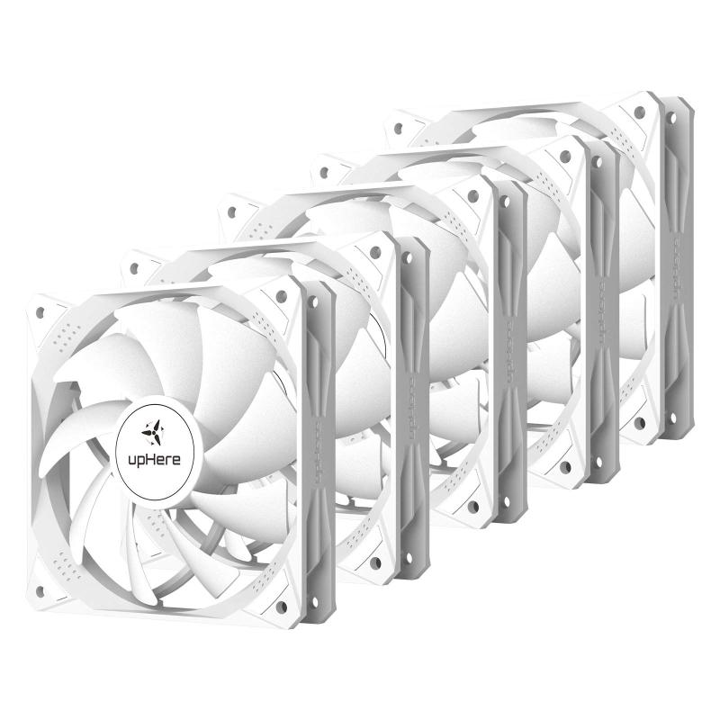upHere 120mm PCケースファン 小3ピンとペリフェラル4ピン 静音 高性能