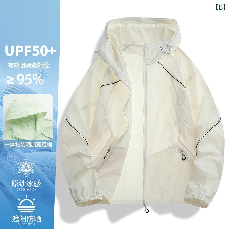 防晒衣 メンズ レディース 春夏 軽量 透気 速乾 UVカット 連帽 風防 ジャケット コート トップス 長袖 撥水 加工 登山 徒歩 キャンプ 釣り サイクリング 旅行 郊外 活動 ユニセックス ユニバーサル 汎用 アウトドア 野外 スポーツ 運動 浅 astershop-10549293 アスターショップ サンプル画像2