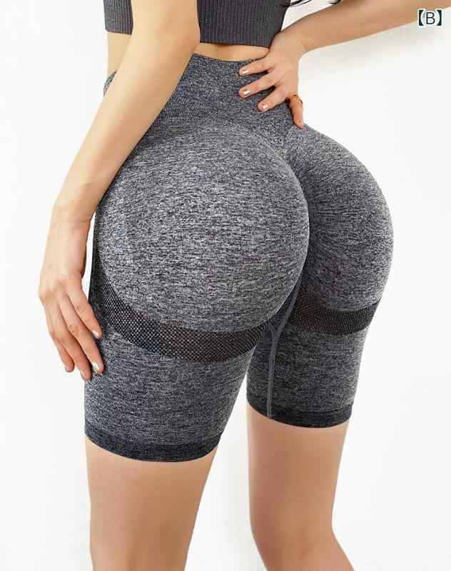 ショートパンツ レディース ハイウエスト 伸縮性 美尻 ヨガパンツ トレーニング ス...