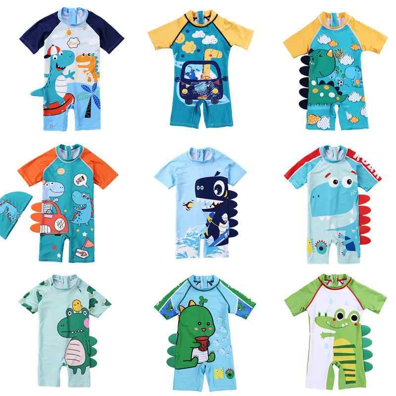 水着 キッズ 男の子 オールインワン キャラクター 速乾 スイムウェア 平角 海水浴 日焼け防止 ベビー 子供・対象年齢: 2-10歳・対象性別: 男の子・柄: アニメ・キャラクター・素材: ポリエステル82%・裏地素材: ポリエステル12%・重量: 約300g・用途: 水泳・水遊び・カラー: 恐竜（車）、恐竜（レッドハット）、恐竜（ブルー）、長袖セット、半袖セット、恐竜（火吹き）・サイズ展開: S(9-12.5kg)、M(12.5-15kg)、L(15-17.5kg)、XL(17.5-20kg)、2XL(20-22.5kg)・スタイル: ブリーフ
