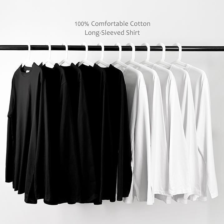 Tシャツ レディース 長袖 重厚感 綿100% 厚手 300g 丸首 無地 クルーネック ゆったり オーバーサイズ 白 ホワイト シンプル インナー 重ね着 オールシーズン・カテゴリ: Tシャツ・主な素材: 綿100%・柄: 無地・スタイル: カジュアル・袖丈: 長袖・加工: 免烫処理・フィット感: オーバーサイズ・着丈: 中長（65cm-80cm）・ネックライン: クルーネック・袖のタイプ: 常規款・流行要素: 無地・カラー展開: 白,活性黒,深灰色,高級灰,海鴎灰,丁香灰,子夜藍,岩石灰,楓葉紅,奶油藍・サイズ展開: S,M,L,XL,XXL,XXXL,XXXXL・スタイルタイプ: 日韓カジュアル・柔らかさ: 柔らかい・製品カテゴリー: Tシャツ・対象: 青少年,通用,青年・適用シーン: 運動,日常,ランニング,キャンパス,フィットネス,在宅,通勤