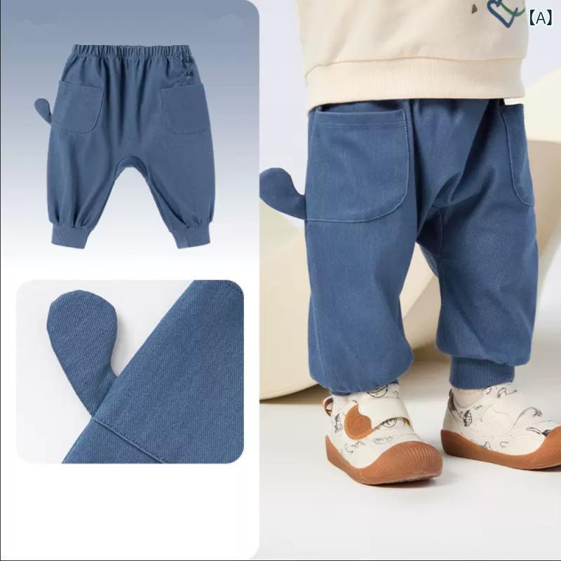 Pantalones Bebé Niño Niña Pantalones largos Monkey Pantalones estirados Aerosol Suavizante algodón Suave en el tacto Salida en la habitación Deporte Casual Toda la temporada — vista 2