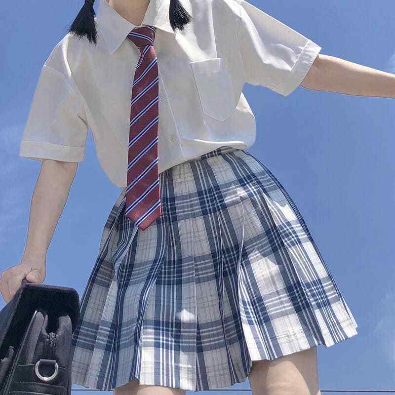 右瞄瞄現貨JK ブラウス 基本 ビッグシルエット ストレート 春夏 長袖 無地 ミルクアイボリー チュニック