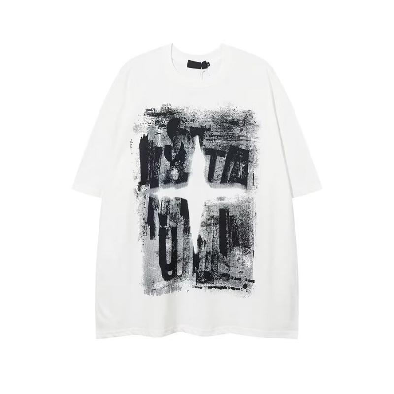 Tシャツ メンズ レディース 半袖 ヘビーウェイト アメリカン ストリート系 高級感 トレンド 着回し ゆったり クール ラフ オールシーズン カジュアル トップス インナー 体型カバー コットン 無地・カテゴリ: Tシャツ・素材: 綿96%以上・柄: アルファベット・シルエット: ルーズ・スタイル: プルオーバー・ネックライン: クルーネック・袖丈: 半袖・袖のタイプ: 通常・厚さ: 普通・用途: デイリー・デザイン: プリント・加工: プリント・カラー展開: ブラック, ホワイト・サイズ展開: S, L, XL, XXL, XXXL, XXXXL・重量: 約180g-250g・対象年齢: 大人・対象性別: 男性