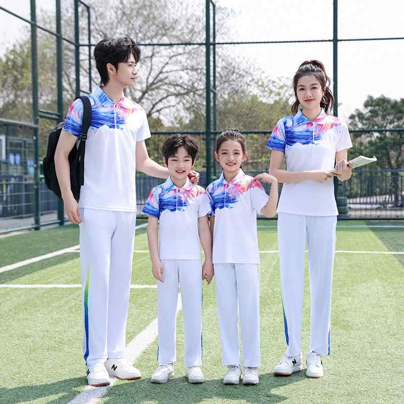 夏 半袖 ラペル Tシャツ パンツ スポーツ スーツ 男女 兼用 カジュアル 親子 運動会 グループユニフォームスクエアダンスジャケットカテゴリー: 在庫の種類: 注文全体パターン: ABSTRACTブランド: tobewin季節に合わせて: Summer,Spring,秋対象年齢層: 大人の対象性別: 子供向けユニバーサルスタイル: スポーツ,カジュアル袖丈: 半袖襟のタイプ: ラペル薄いと厚い: 薄いセクション毛襟の有無: 毛皮のない襟ORIGIN: 福建省の石獅子生地名: 再生繊維生地の構成: ポリエステル繊維（ポリエステル）生地の成分含有量: 95裏地の構成: スパンデックス商品番号: 1835 半袖パンツ該当するシナリオ: ランニング,フィットネス機器,健康マッサージ,フィットネスと美容,チェスとカードのエンターテイメント,楽器,スポーツトレンド,サイクリング,氷上およびスノースポーツ,ULTIMATE CHALLENGE,ハイキング、登山、キャンプ,射撃スポーツ,武道の護身術,ダンスの動き,フットバスケットボールバレーボール,会場の娯楽設備,釣りの動き,卓球とバドミントン,その他の球技,水泳と水遊び色: RED,Blueサイズ: 120,130,140,女性S,女性M,女性L,女性XL,女性2XL,女性 3XL,男性M,男性L,男性XL,メンズ2XL,男性 3XL,男性4XL,男性 5XL主な下流プラットフォーム: ,,,アリエクスプレス,独立したステーション,LAZADA主なエリア: アフリカ,ヨーロッパ,南アメリカ,東南アジア,North America,北東アジア,中東ライセンス取得可能なプライベートブランドがある: はい製品カテゴリー: スーツ