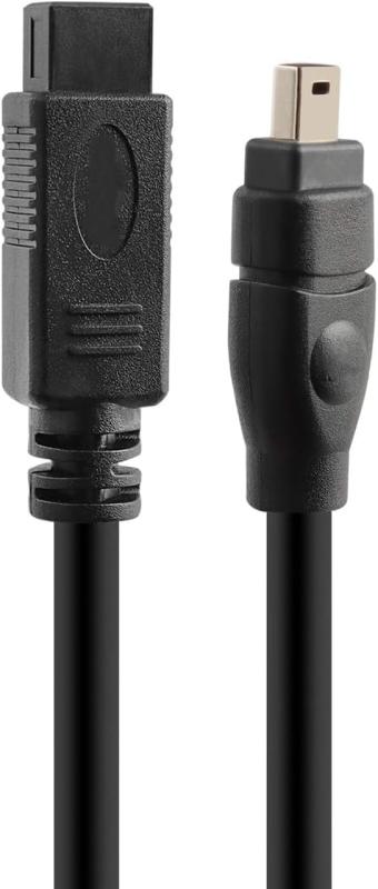 HSEUOPV 互換 FireWire ケーブル 9 ピン - 4 ピン IEEE 1394 Firewire 800/400 ケーブル(1.8m)【製品の利点】IEEE 1394b Firewire 800 ケーブルは、新しい Firewire 1394b デバイスを古い 1394a ポートに接続するのに最適です。【高速転送速度】最大800Mbpsのデータ転送速度を提供します。プラグアンドプレイをサポート【伝送速度の向上】ツイストペア構造と三重シールドによりクロストークを低減し、データ転送速度を最大化します。【互換性タイプ】オリジナルの FireWire システムおよびデバイスとの下位互換性があります。【幅広い用途】カメラ、DVビデオカメラ、スキャナ、プリンタ、iPodなどのデジタルデバイスの接続に最適です。