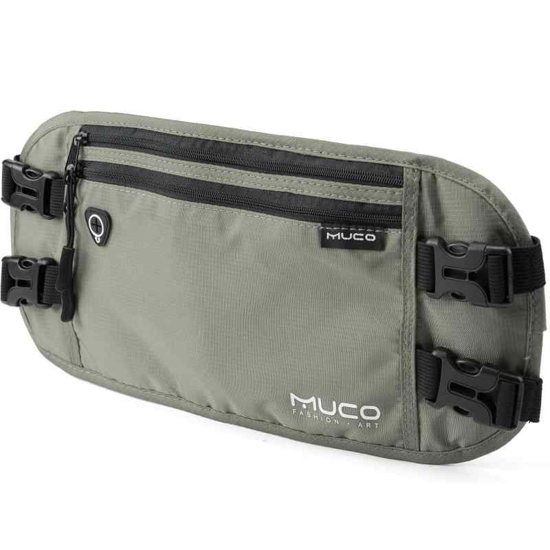 MUCO セキュリティポーチ ウエストポーチ RFID スキミング防止 貴重品 旅行便利グッズ 防水 盗難対策 薄型 astershop-10686450 アスターショップ サンプル画像3
