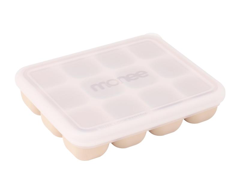 アスターショップのmonee シリコン フリージング 15ml x 12キューブ ブロックトレー 離乳食ストック 小分け 作り置き 保存容器 BPA フリー 食洗器 対応 ベビー食器 baby Food Storage Cube Tray 15ml｜アングル3