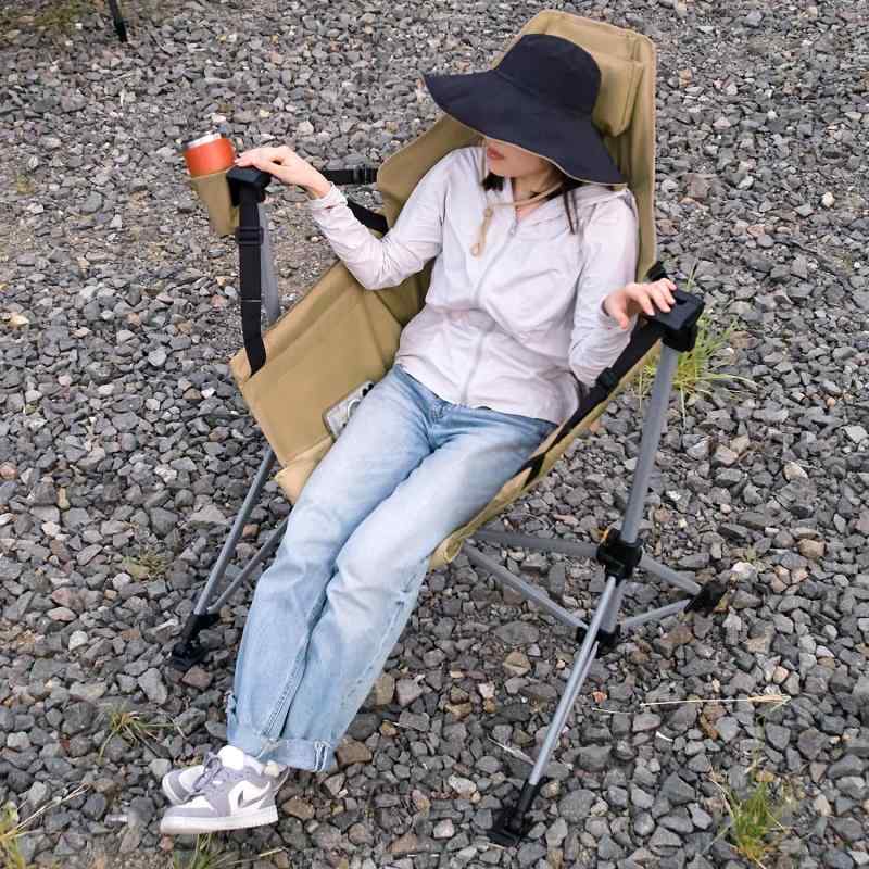 TIMBER RIDGE ハンモックチェア 電熱アウトドア チェア ロッキングチェア 折り畳み 耐荷重180kg オートロック機能 ゆらゆら 自立式 キャンプ 屋外 室内 astershop-10703583 アスターショップ サンプル画像2