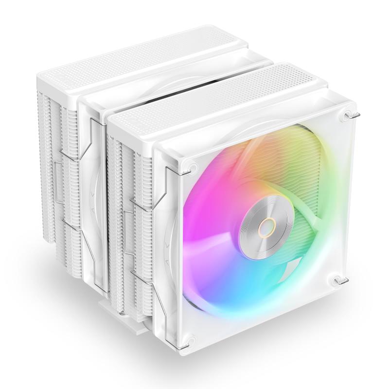Ocypus Delta A62 ARGB CPU空冷クーラー、120mm油圧ベアリング静音PWMファン、6本の銅製ヒートパイプ、AMD AM4/AM5、Intel LGA 115X/1200/1700/1851対応コンピュータCPU冷却ファン