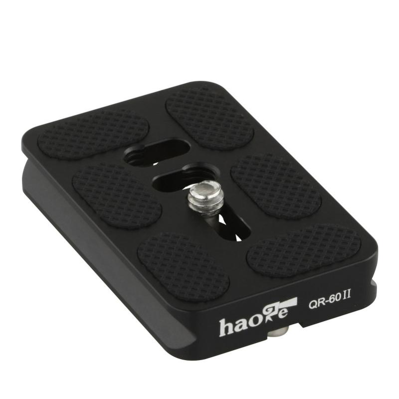 Haoge QR-60II 60mm メタルユニバーサルクイックリリースプレート Arca-Swiss標準に適合 三脚ボールヘッド パノラマヘッドボールヘッドクランプ