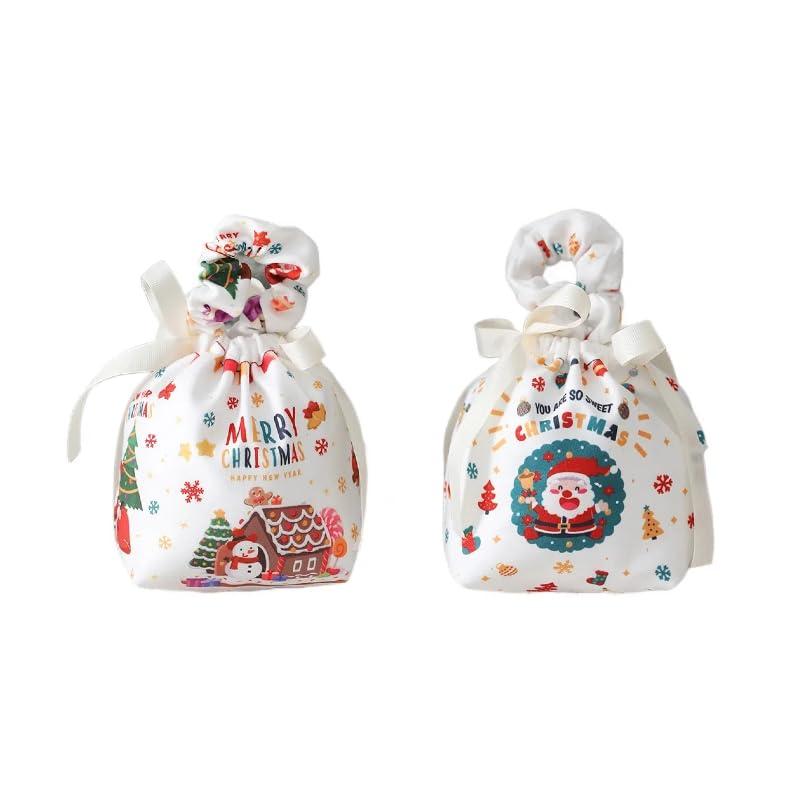 クリスマスプレゼント袋 りんごバッグ イヴ キャンディ サンタクロース 手提げバッグ お菓子袋 オーナメント リサイクル可能