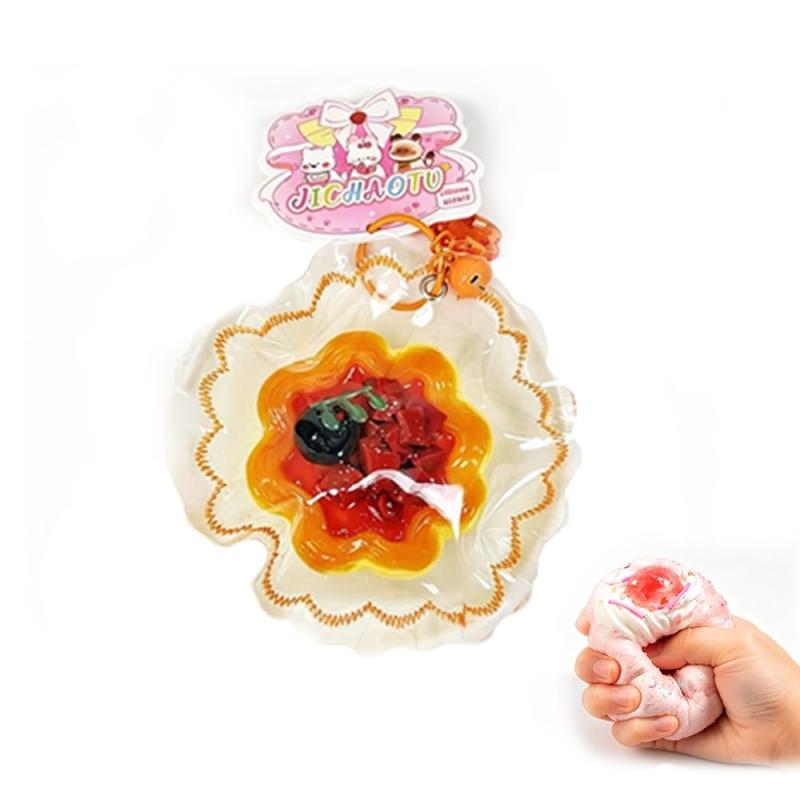 スクイーズケーキ 水感もちもち ぷにぷに低反発 ストレス解消 減圧グッズ 握る 伸縮自在 洗える 静音 癒しグッズ 大人兼用 プレゼント用 手作り 誕生日 クリスマス プレゼント astershop-10738129 アスターショップ パッケージ画像