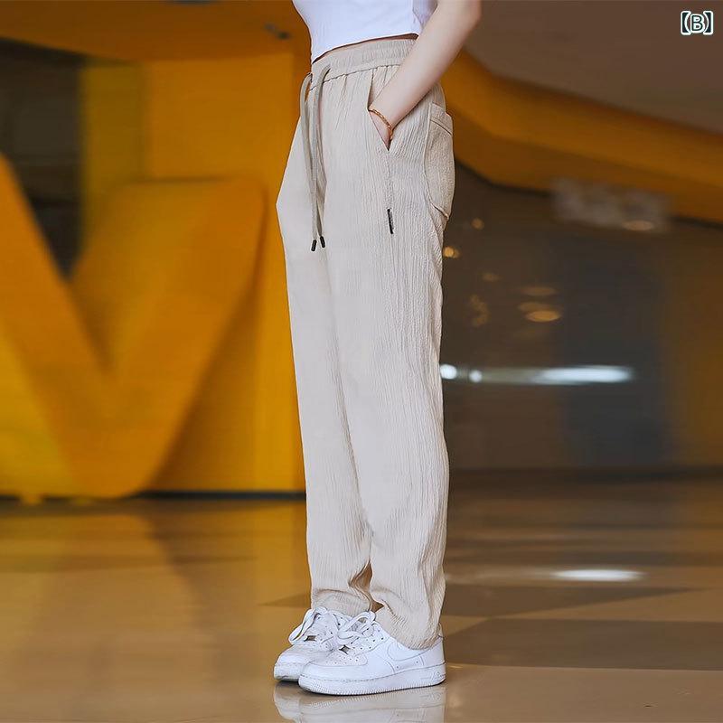 カジュアルパンツ メンズ 接触冷感 麻 涼しい ボトムス ズボン テーパードパンツ ストレート 軽量 履きやすい 薄手 春 夏 ウエストゴム 調整 ゆったり 大きいサイズ 通学 旅行 普段使い シニア 50代 カーキ astershop-10765682 アスターショップ サンプル画像3