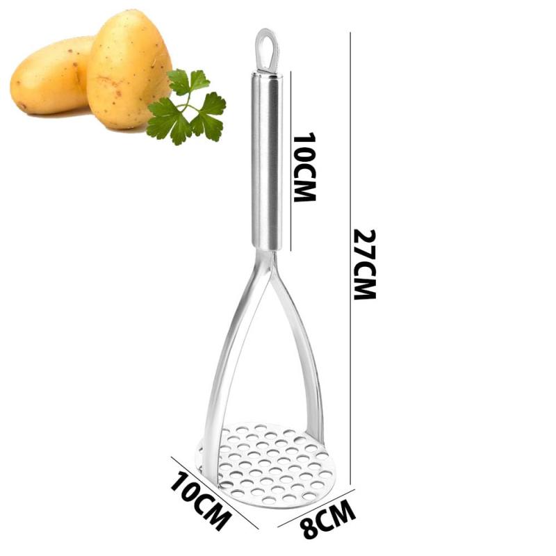 CHANJIF マッシャー シルバー ステンレス鋼 離乳食調理器具 ポテトマッシャー 野菜つぶし器 マッシャー ポテトじゃがいも 果物 料理器具 astershop-10772753 アスターショップ サンプル画像2