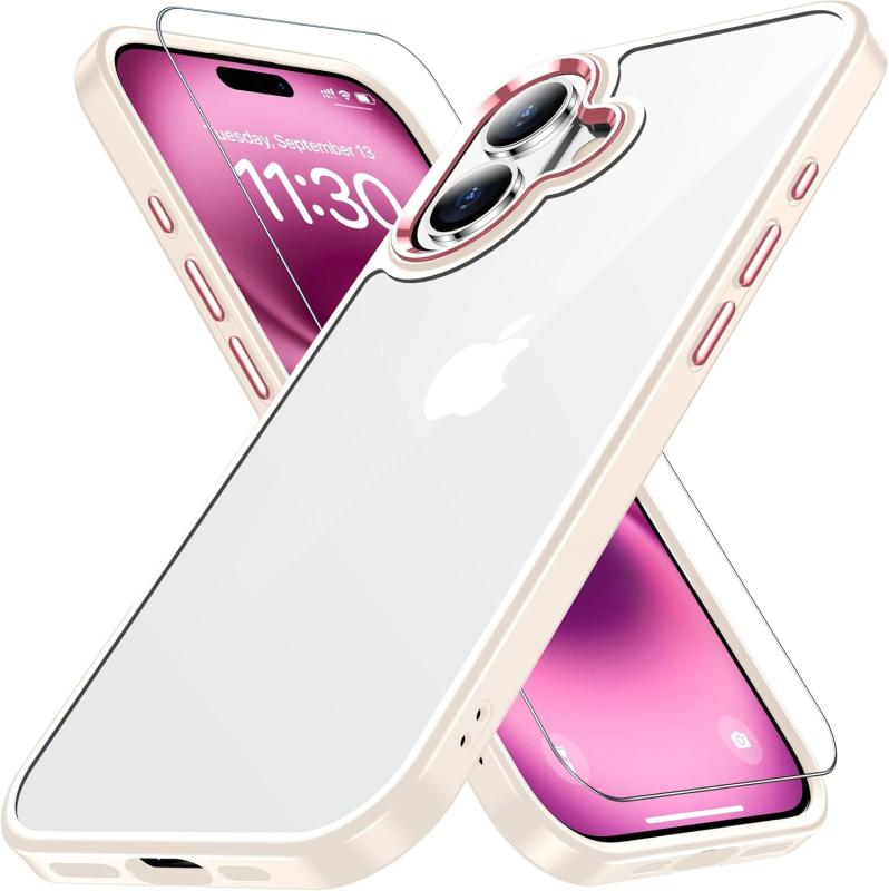 iPhone16 用 ケース 耐衝撃 アイフォン16 用 ケース 米軍MIL規格 黄ばみ防止 耐久性 アイホン16用